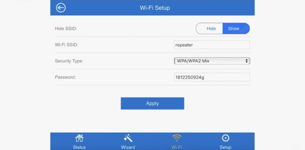 change the Wi-fi password of a Wavlink router